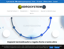 Tablet Screenshot of idrosystemparma.com